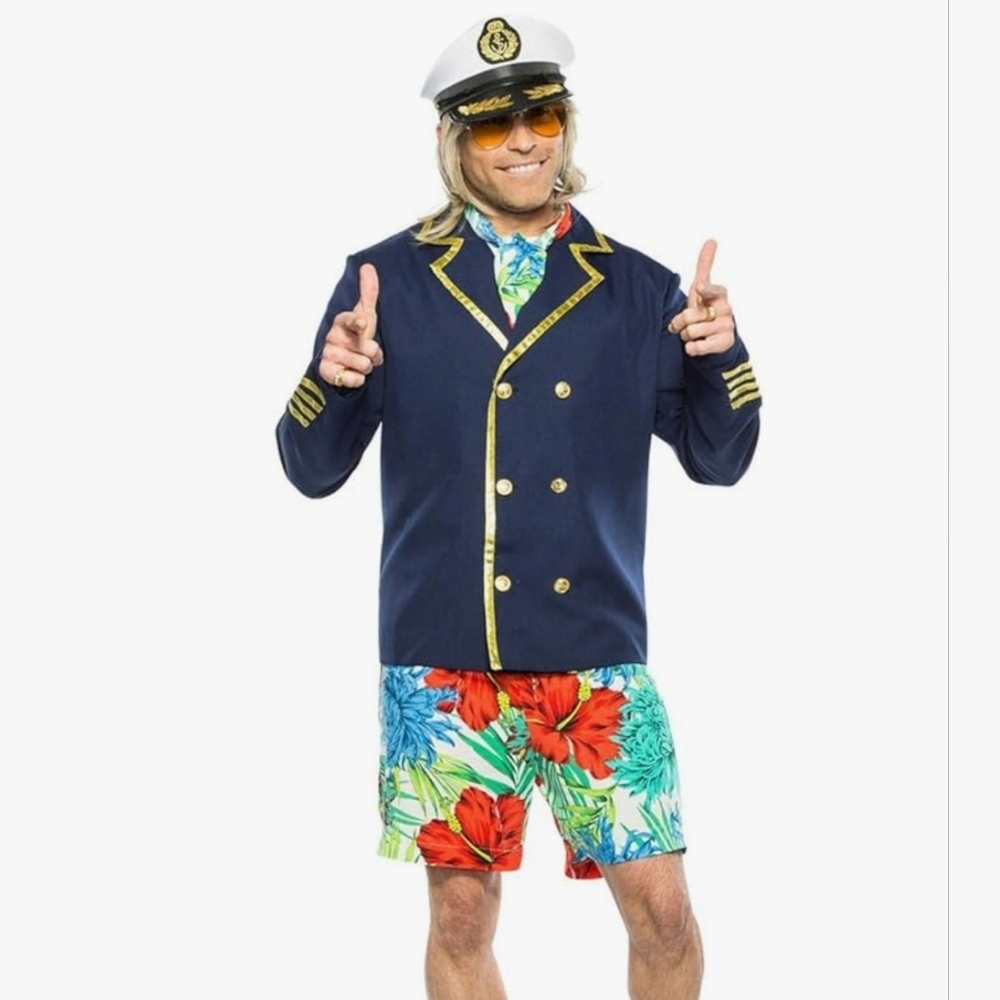 Seeing Red Captain Yachty Costume for Men Large/X-Large